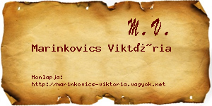 Marinkovics Viktória névjegykártya