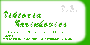 viktoria marinkovics business card
